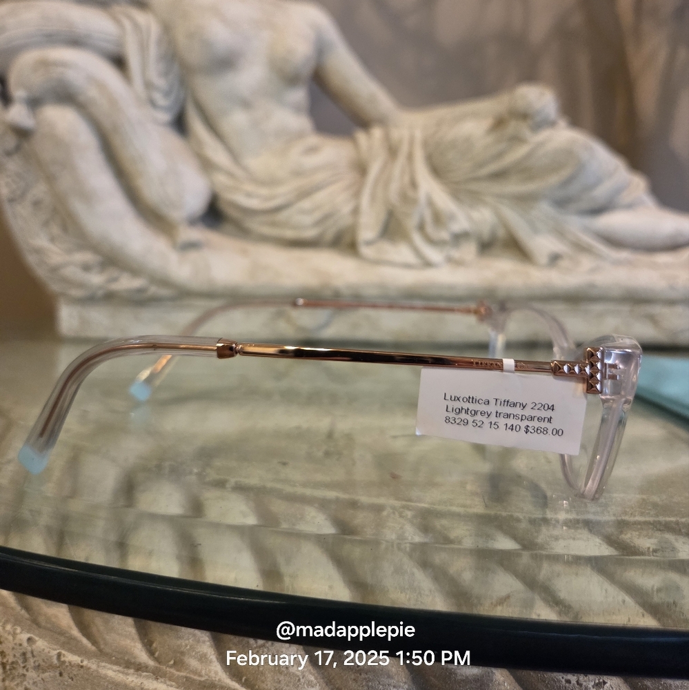 Tiffany & Co Eyeglass Frames Only TF2204 Rubedo Translucent Designer Luxury #157 - Picture 6 of 10